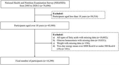 Monounsaturated and polyunsaturated fatty acids concerning prediabetes and type 2 diabetes mellitus risk among participants in the National Health and Nutrition Examination Surveys (NHANES) from 2005 to March 2020
